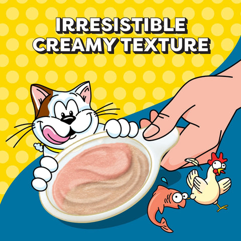 Temptations Lickable Spoons Wet Cat Treats, Variety Pack, 24 Count