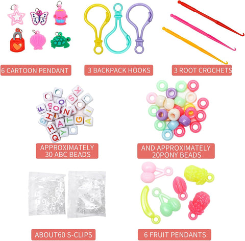 XKDOUS 24 Colors Rubber Band Bracelet Kit, Rubberband Bracelet Making Kit