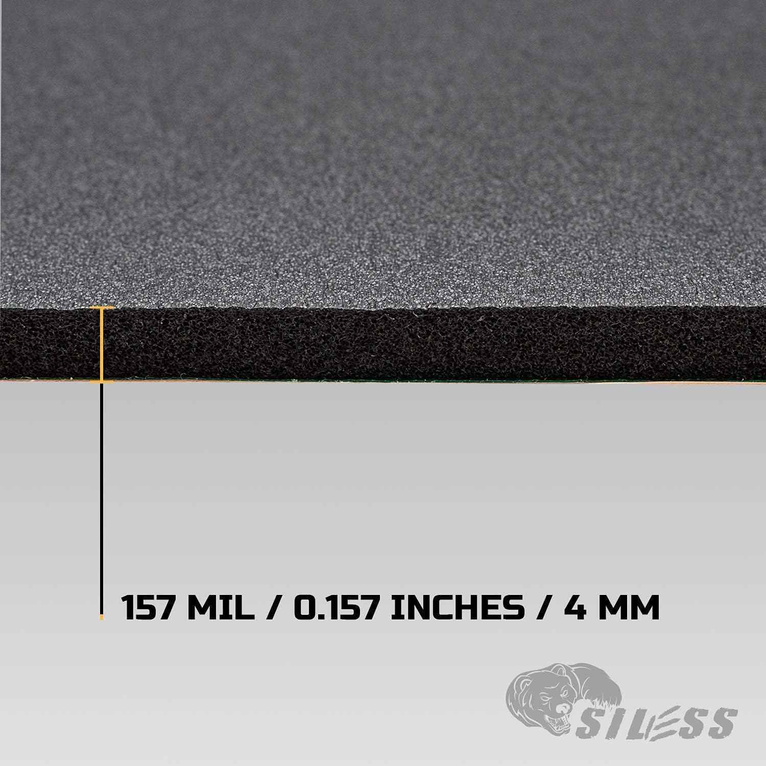 Siless Liner 157 (4 mm) mil 9 sqft Car Sound Deadening Closed Cell Foam & Heat Insulation mat - PE Foam Sound Deadener Material & Heat Barrier