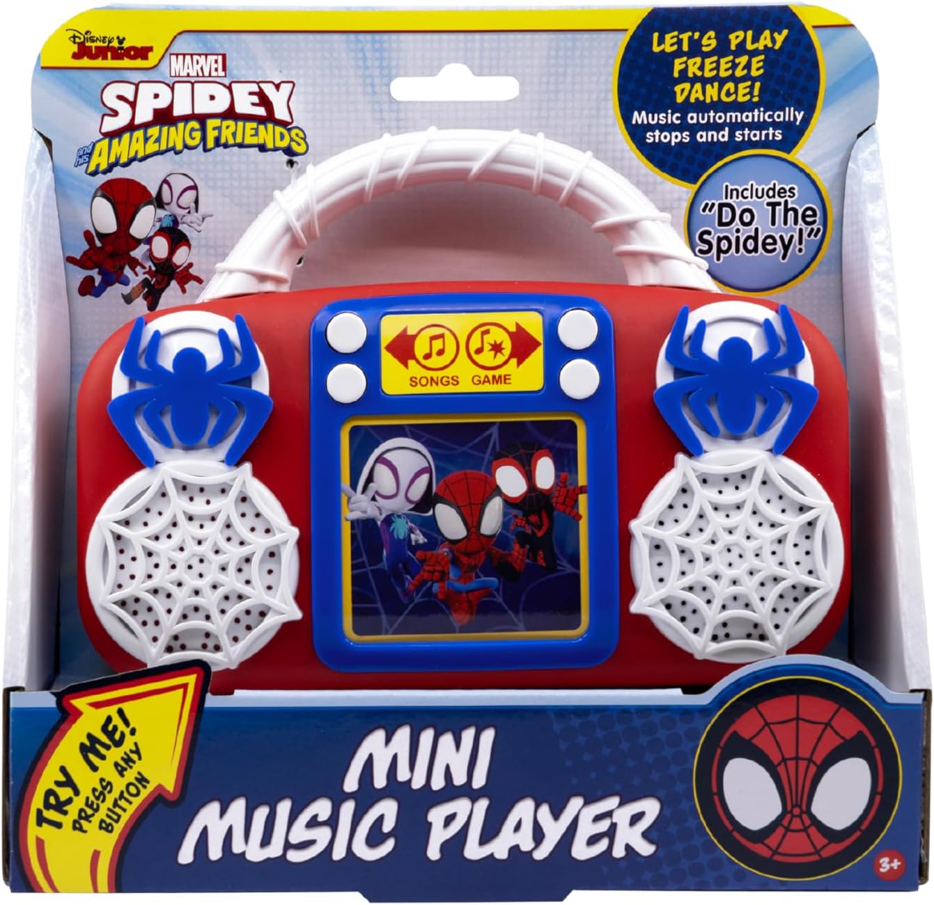 Spidey and His Amazing Friends Toy Music Player, Toddler Toy for Ages 3+