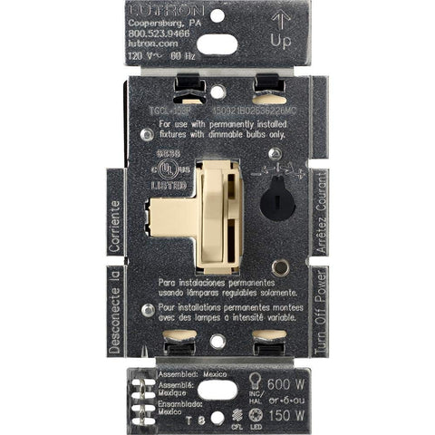Lutron Ariadni/Toggler LED+ Dimmer Switch, Toggle Dimmer, Single Pole/3-way