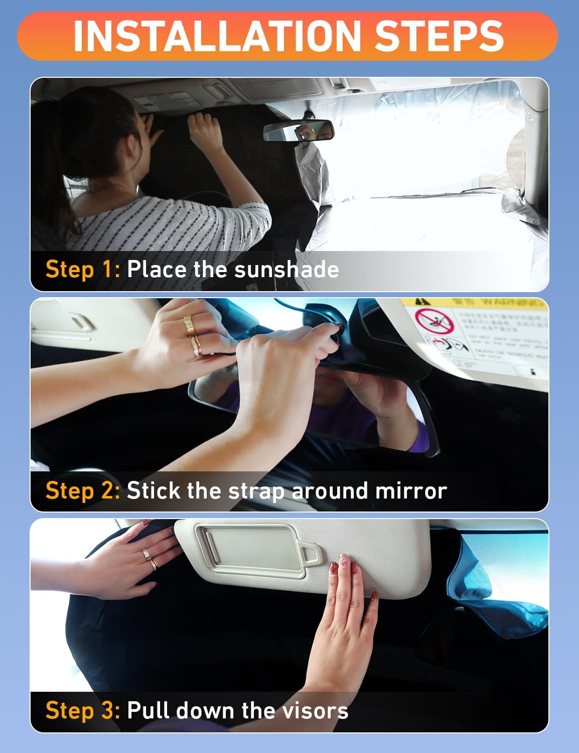 EcoNour Windshield Sunshade Compatible for Chevrolet Sonic 2012-2019 2020
