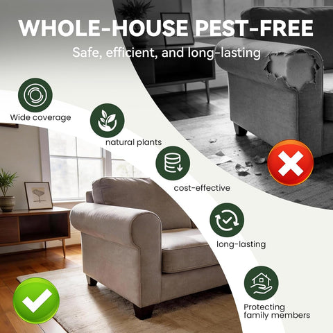 Rodent Repellent 36 Balls, Peppermint Oil Mouse Repellent Indoor & Outdoor Use, Natural Moth Balls for Rodent Mice Repellent for Home, Garage, Car, RV & Garden