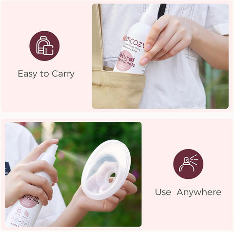 Momcozy Electric Breast Pump Cleaning Spray, Milk Fat Removal, 8.5 Fl Oz