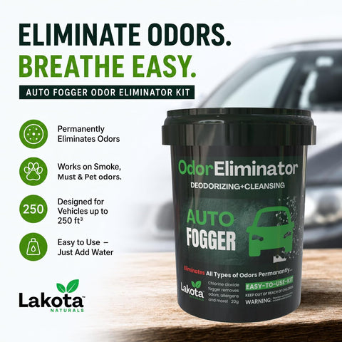 Chlorine Dioxide Fogger Deodorizing Kit, Car Bomb Odor Eliminator, Smoke Smell Remover For Car, Scent Bomb Air Freshener & Deodorizer. Easy to Use Kit Eliminates All Kinds of Odors!