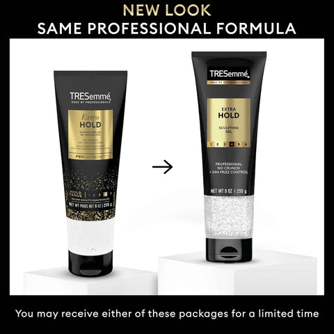 TRESemmé Hair Gel Extra Hold Alcohol-Free 24H Frizz Control 9 oz | For frizz-prone hair, Helps moisturize & add shine, Sculpting, Strong hold, Humidity protection