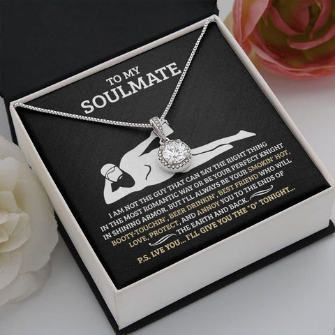 Birthday Gifts for Wife from Husband | Soulmate Necklace with Heartfelt Message Card & Box | Anniversary, Birthday, Christmas or Valentine’s Day Gift for Girlfriend, Fiancée