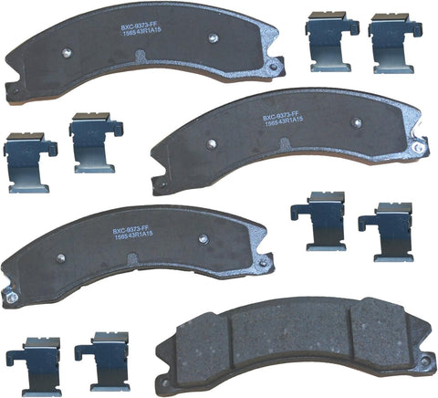 Bendix Premium SBC1565 Ceramic Rear Brake Pads for Nissan NV1500 2021-2012, NV2500 2021-2012, NV3500 2021-2012, TITAN XD 2019-2016