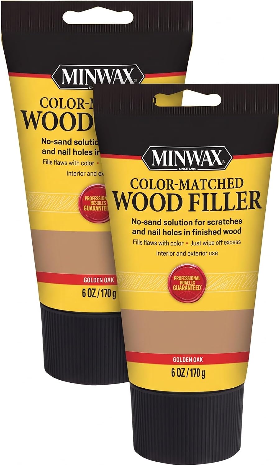 Minwax Color-Matched Wood Filler, Golden Oak, 6 oz (Pack of 2)
