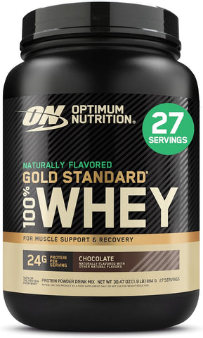 Optimum Nutrition Gold Standard Whey Protein Powder, Chocolate, 2 LB