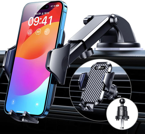 VANMASS Car Phone Holder 2026 Ultimate Military-Grade Strongest Suction & Clip Windshield Dashboard【Newest Best Strongest】Cell Phone Shower & Wall Mounts for iPhone 17 Pro Max 16 15 14 13 Android