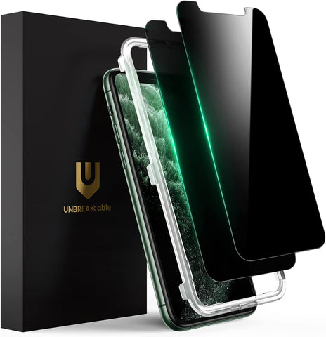 UNBREAKcable Privacy Screen Protector for iPhone 11 Pro Max/XS Max, 2-Pack