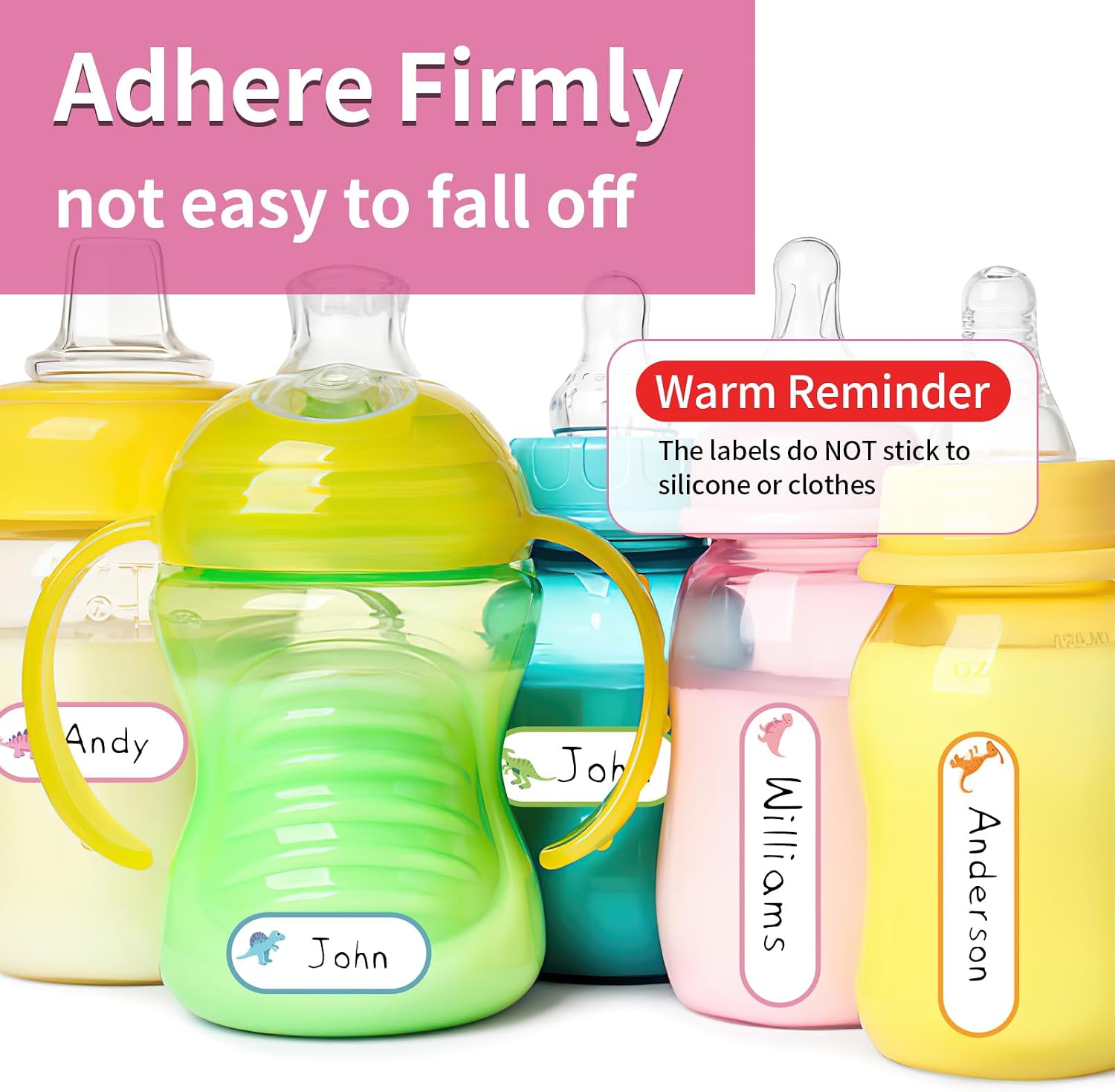 480 Pcs Waterproof Labels for Kids Stuff Daycare Name Bottle Essentials