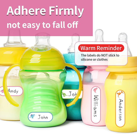 480 Pcs Waterproof Labels for Kids Stuff Daycare Name Bottle Essentials