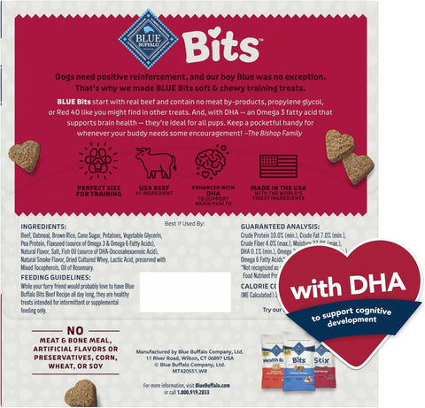 Blue Buffalo Bits Beef Training Treats, 1 oz, 12 ct