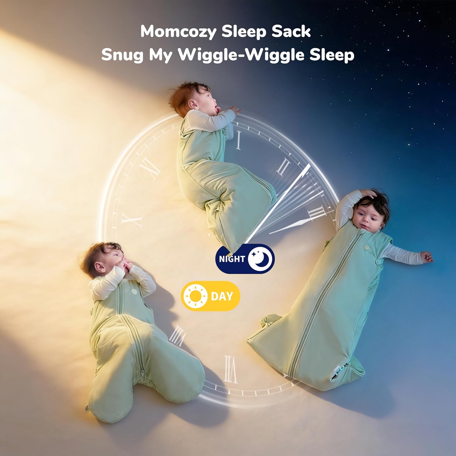Momcozy Sleep Sack for Baby 6–12 Months, 1.5 TOG Baby Wearable Blanket