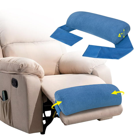 KAAMOS Recliner Leg Rest Cushion Foot Rest Pillow for Recliner Foot Pillows for Resting Feet Sofa Footrest Pillow for Recliner Chair Couch Leg Rest Pillow Half Moon Bolster Pillow Under Knee