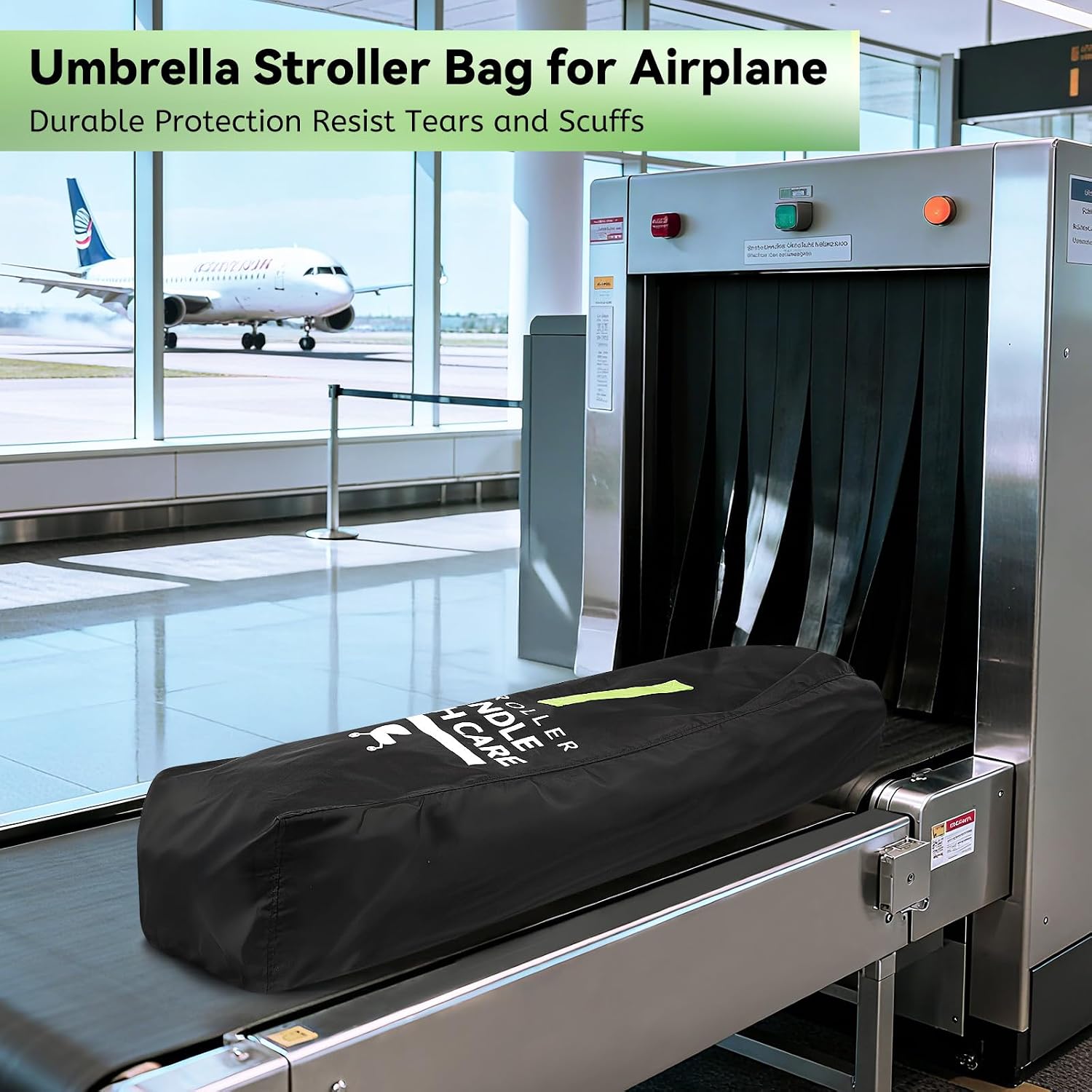 Umbrella Strollers Bag for Airplane, Stroller Travel Bag 42"H x 12"W x 12"D