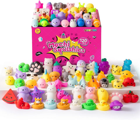 30 Pack Squishy Toys for Kids, Mini Mochi Squishies, Cute Kawaii Animal Squishy Pack, Soft Fidget Toys, Sensory Squeeze Toys, Party Favors, Goodie Bags Stuffers for Kids, Classroom Prizes