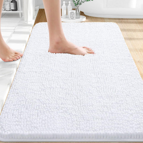 OLANLY Bathroom Rugs 36x24, Extra Soft Absorbent Chenille Bath Rugs
