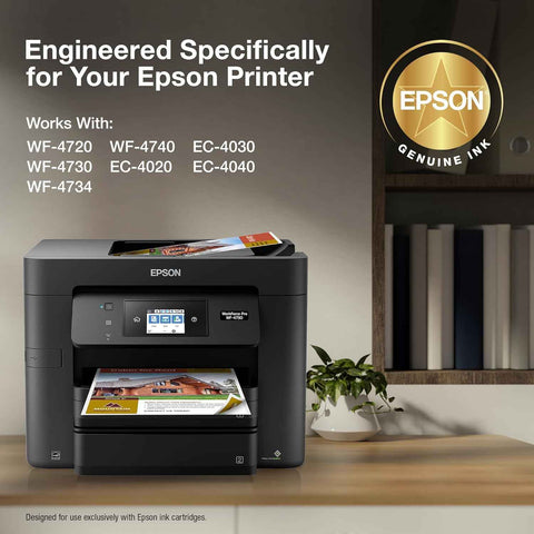 Epson 802 Genuine Standard Capacity Magenta Ink Cartridge T802320 | Works With WorkForce Pro WF-4720 WF-4730 WF-4734 WF-4740 Inkjet Printers