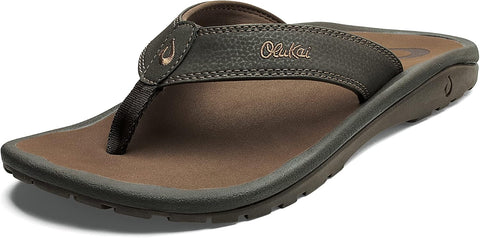 OluKai Ohana Men's Sandals, Water Resistant Flip Flops with Arch Support