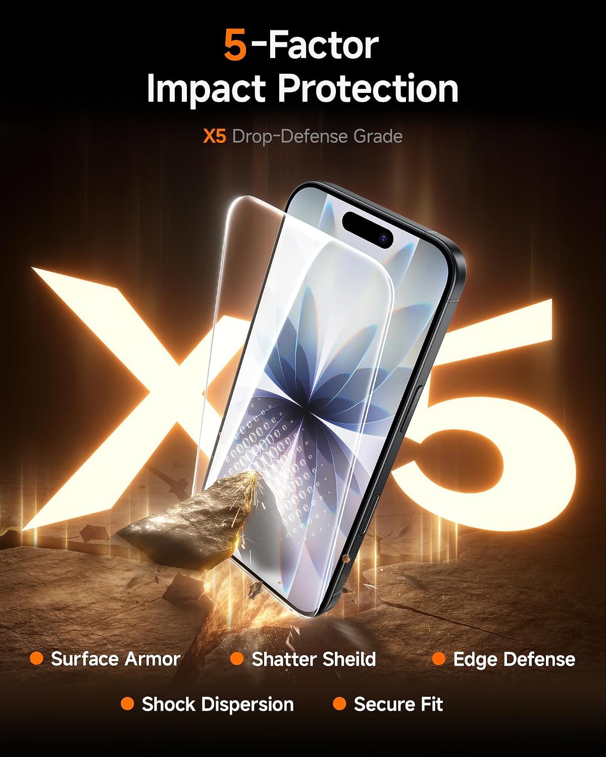 SMARTDEVIL 2 Pack for iPhone 17 Screen Protector