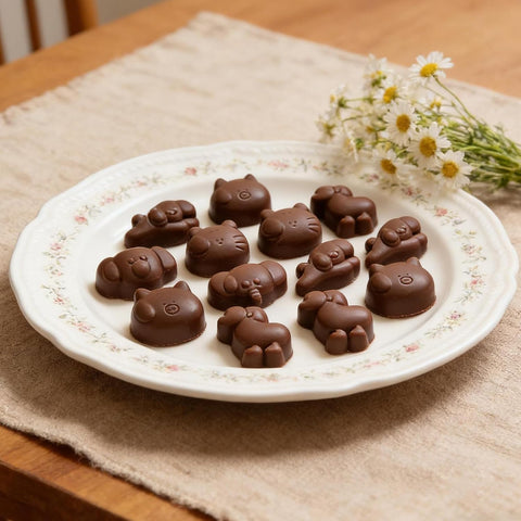Mini Animal Silicone Molds for Chocolate, Candy, Jelly, Set of 2