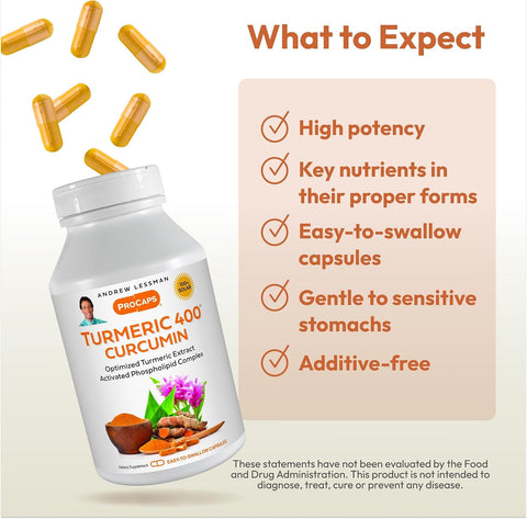 ANDREW LESSMAN Turmeric 400 mg 240 Capsules