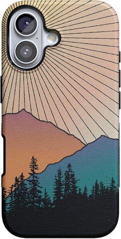 Casely iPhone 17 Case | Golden Hour | Mountain Sunset | Bold Protective Design | Compatible with MagSafe