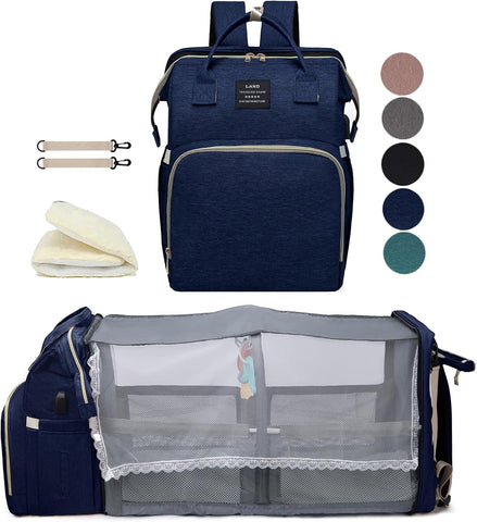 houscly Diaper Bag Backpack with Changing Station, 25L Large Capacity