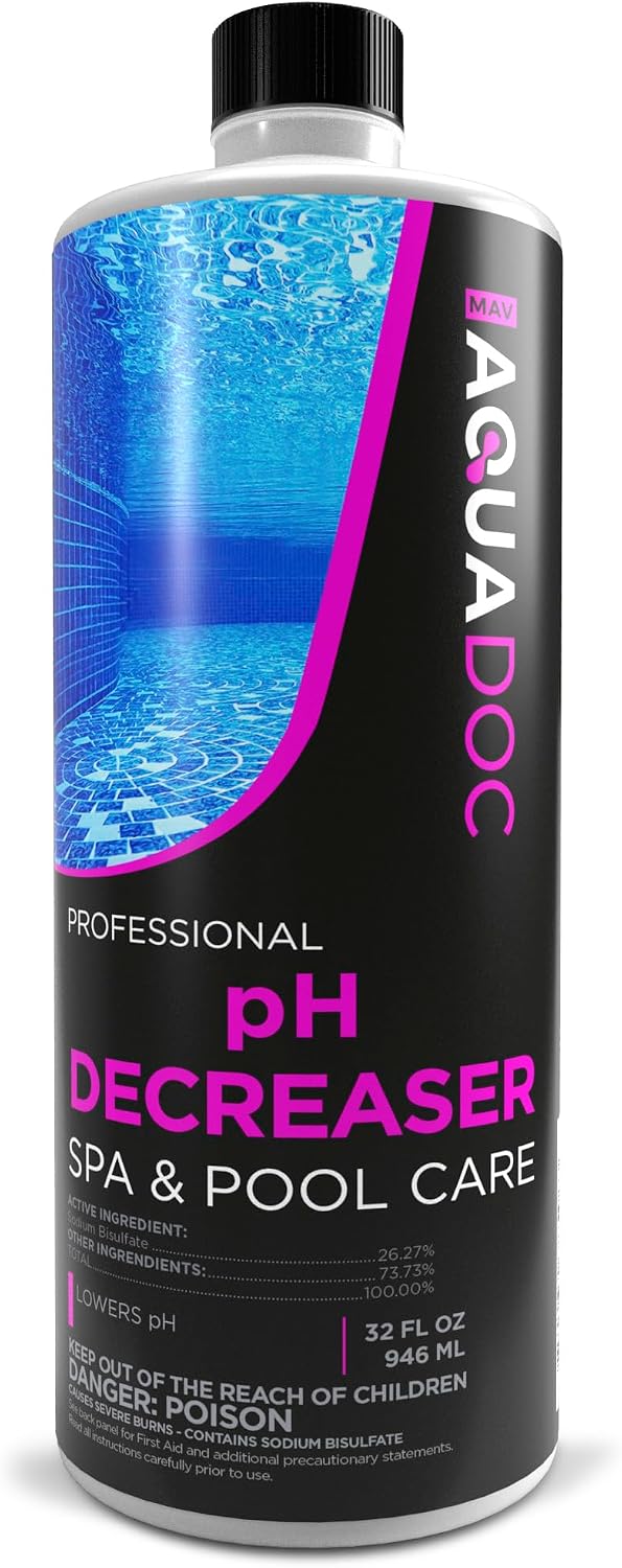 AquaDoc Spa pH Decreaser - Sodium Bisulfate pH Down for Hot Tubs, 32 oz