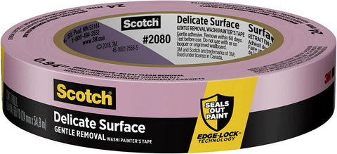 Scotch Delicate Surface Painter's Tape 1 Inch Wide, 1 Roll