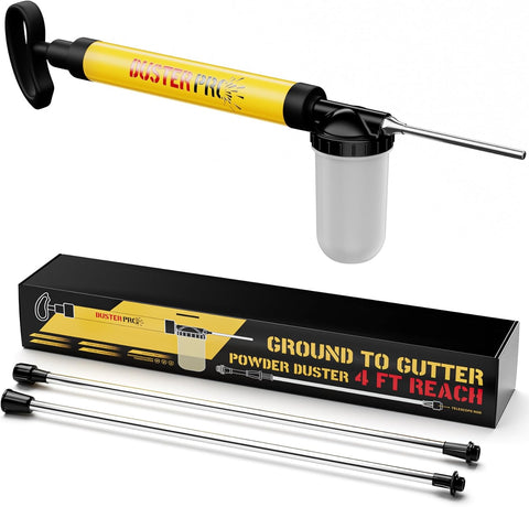 Relime Diatomaceous Earth 4 FT Long Reach Pump Powder Duster Applicator