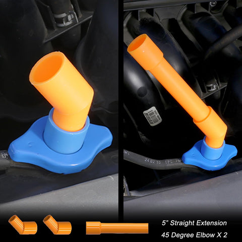 EPAuto Spill Proof Radiator Coolant Filling Funnel Kit