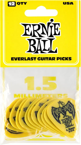 Ernie Ball Everlast Guitar Picks, Pink .60mm, 12-pack (P09179)