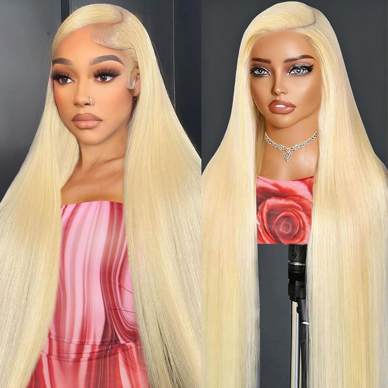 30 Inch 613 13x6 Lace Front Wig Human Hair Blonde Wig Human Hair