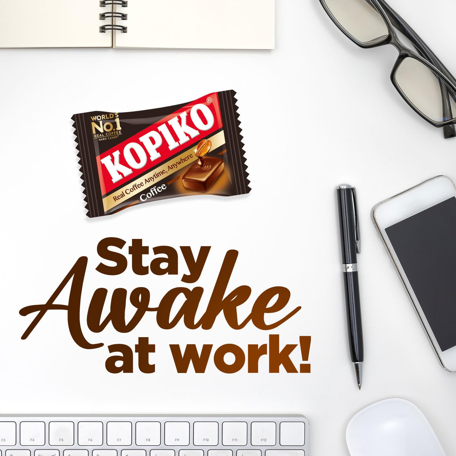 Kopiko Coffee Candy – Bold-Tasty Hard Candy from Indonesia with Real Coffee Extract – A Satisfying Boost for On-the-Go Energy (3-Pack 28.2oz Each)