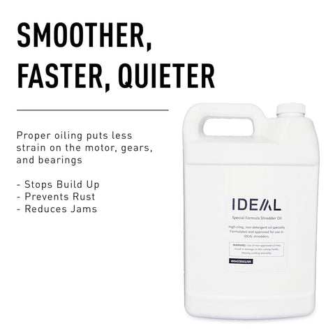 IDEAL Special High-Cling Lubricating Oil for ideal Shredders, Great for Any Automatic Oiler, Non-Toxic, Non-Detergent, Extend Life of Your ideal Shredder (1 Gallon Bottle)