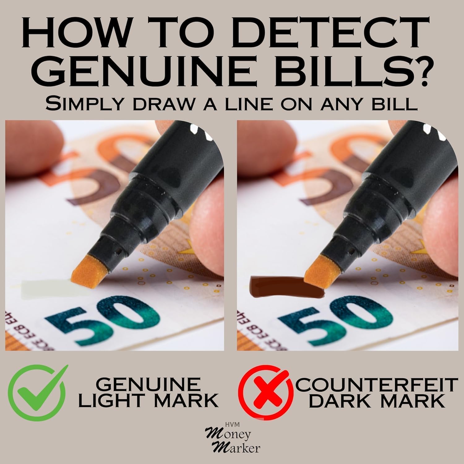 Counterfeit Money Detector Pen (30 Counterfeit Pens) | Detect Fake Bills