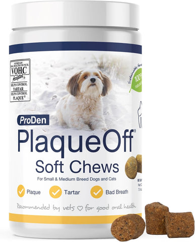 ProDen PlaqueOff Dental Soft Chews with Natural Kelp for Dogs - 90 Ct