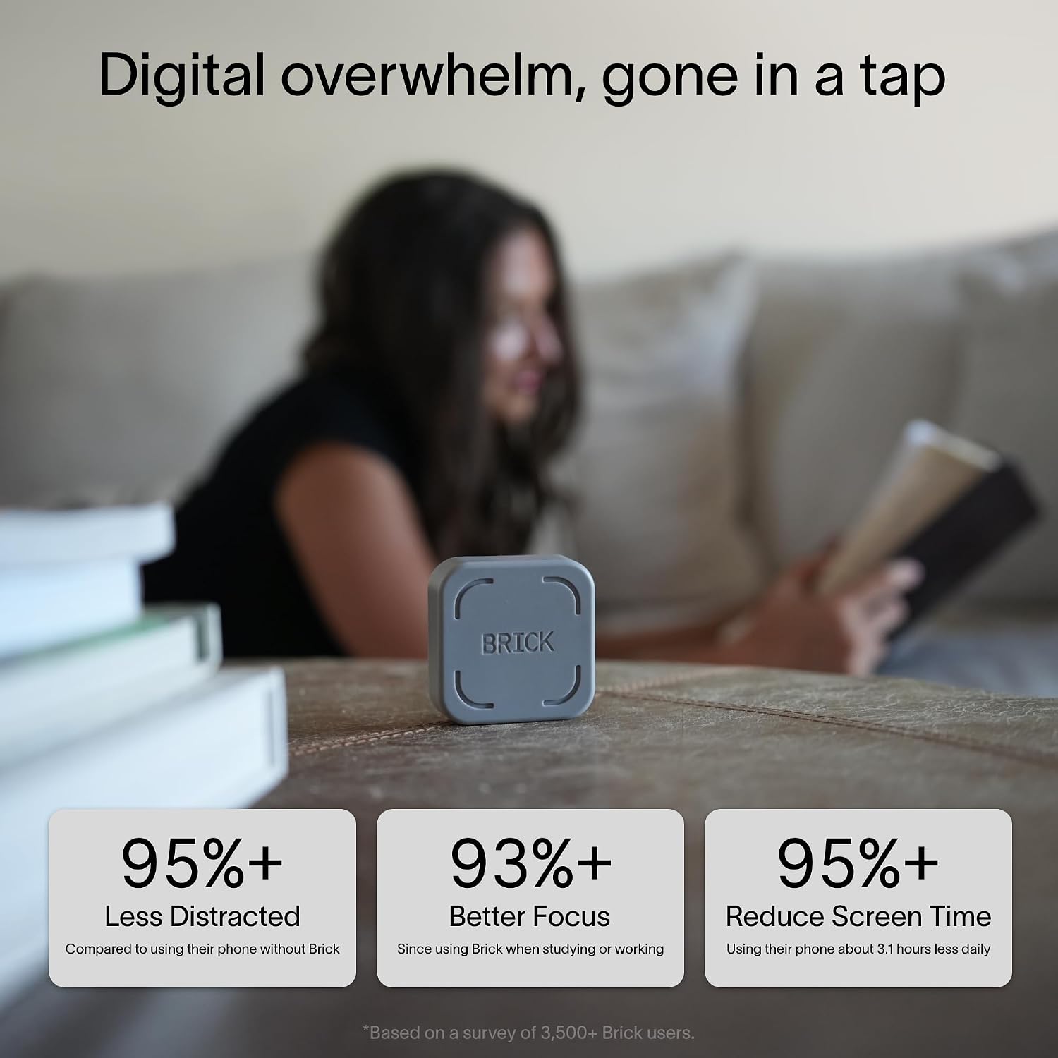 The Brick Smartphone Access Blocker, Subscription-Free Phone Lock