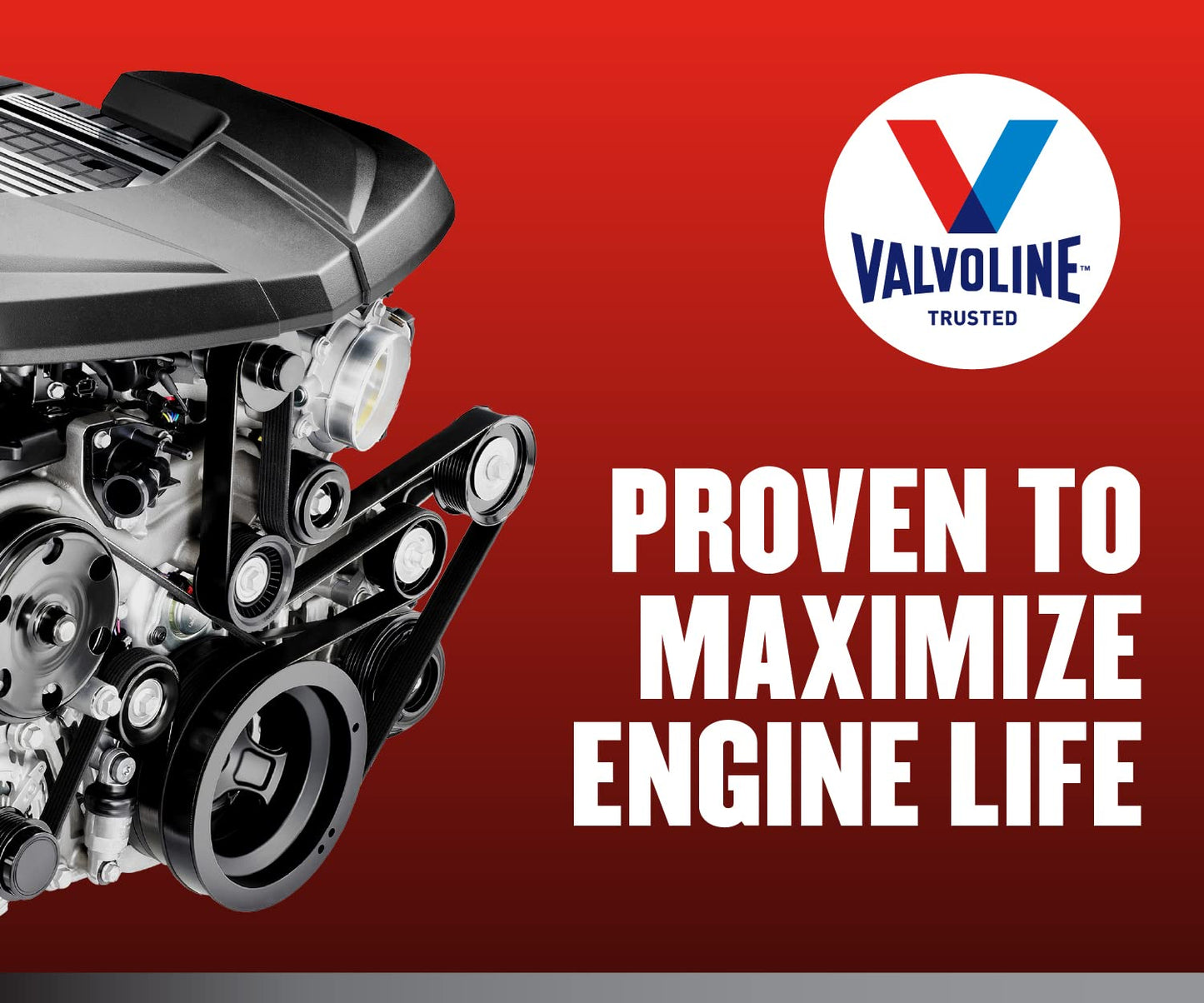 Valvoline Full Synthetic High Mileage with MaxLife Technology SAE 5W-30 Motor Oil 1 QT, Case of 6