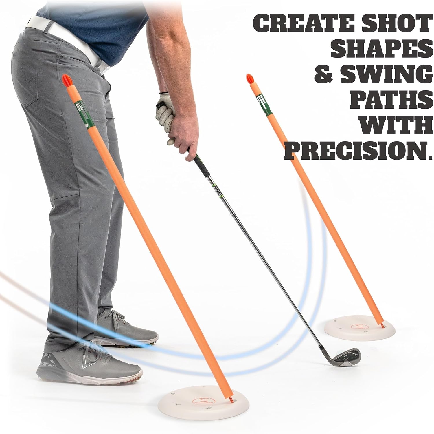 WHYGOLF Alignment Discs & Padded Golf Alignment Rods