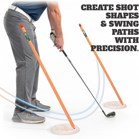 WHYGOLF Alignment Discs & Padded Golf Alignment Rods