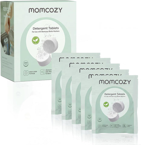 Momcozy Official Detergent Tablets for Momcozy Baby Bottle Washer, 200 Tablets