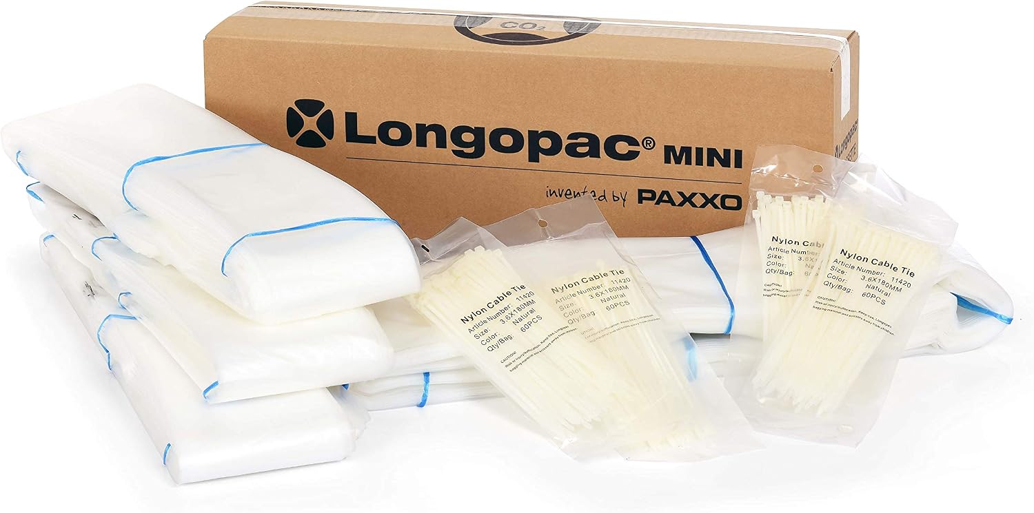 Paxxo Longopac BAG CASSETTE (4-count) compatible with Ermator vacuums