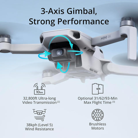 DJI Mini 4K, Drone With 4K UHD Camera, Under 249 g