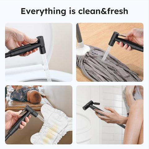 Arofa Handheld Bidet Sprayer, Bidet Attachment for Toilet, Matte Black