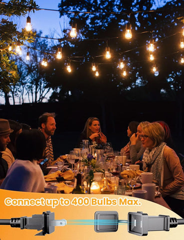 Svater Outdoor String Lights 75 FT LED Outside Patio E26 Edison Waterproof